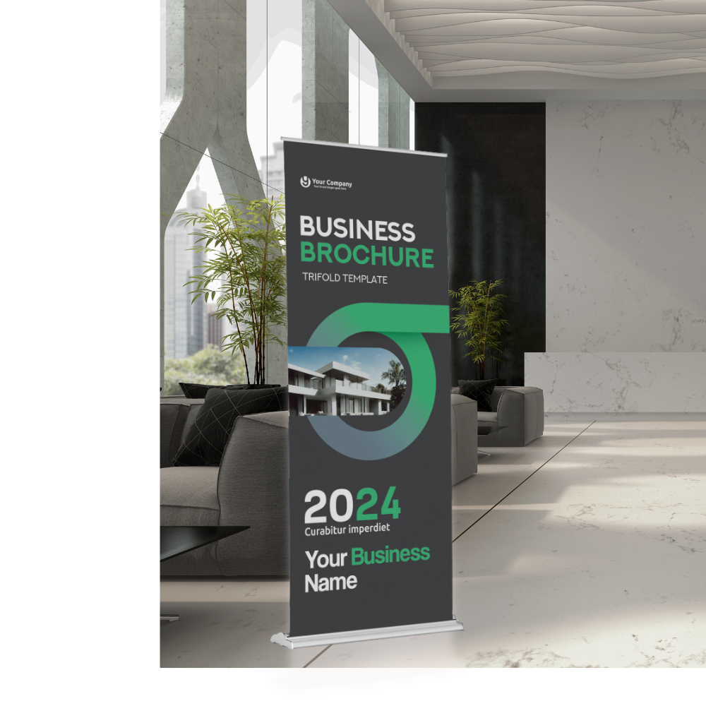 Top-of-the-Line Retractable Banner – 48” x 92” Adjustable Height with Upgraded Hardware.
