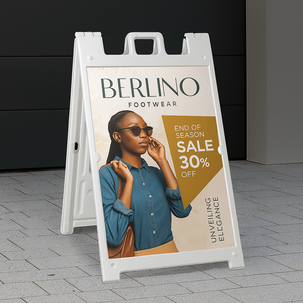 Double-Sided A-Frame Sidewalk Sign – 24"x36"