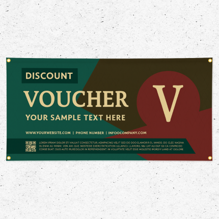 Custom vinyl banner printed in Oxnard CA by The Event Printer for business promotions and events