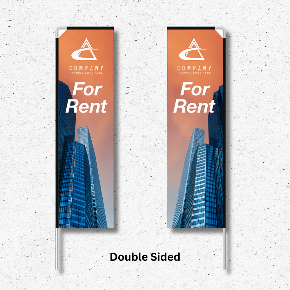 Double-Sided Rectangle Advertising Flag