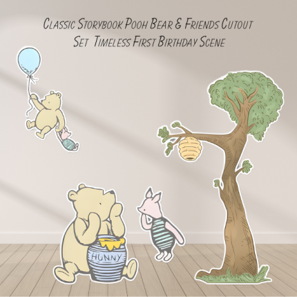 storybook bear cutout set honey tree first birthday party props
