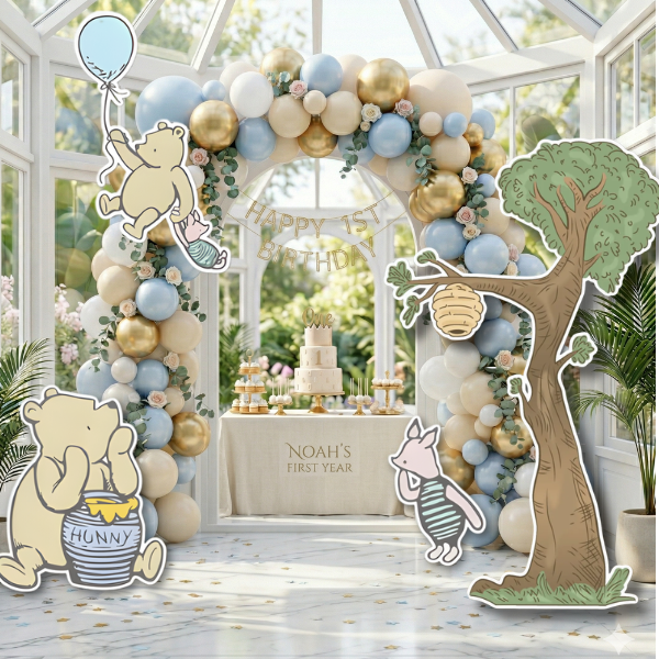storybook bear cutout set honey tree first birthday party props