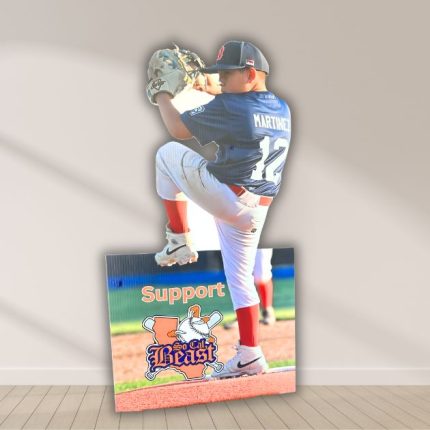 3ft Custom Athlete Yard Sign personalized for senior night in Oxnard CA