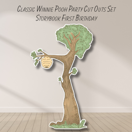 storybook tree cutout honey tree first birthday party prop