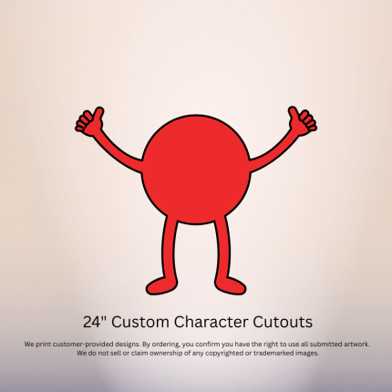 24 inch custom character cutout party decoration kids birthday Oxnard Ventura Camarillo