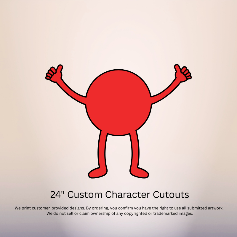 24 inch custom character cutout party decoration kids birthday Oxnard Ventura Camarillo