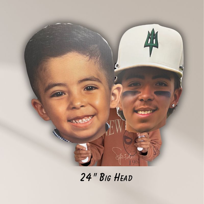 24 inch big head cutout custom face prop kids birthday sports Oxnard Ventura Camarillo