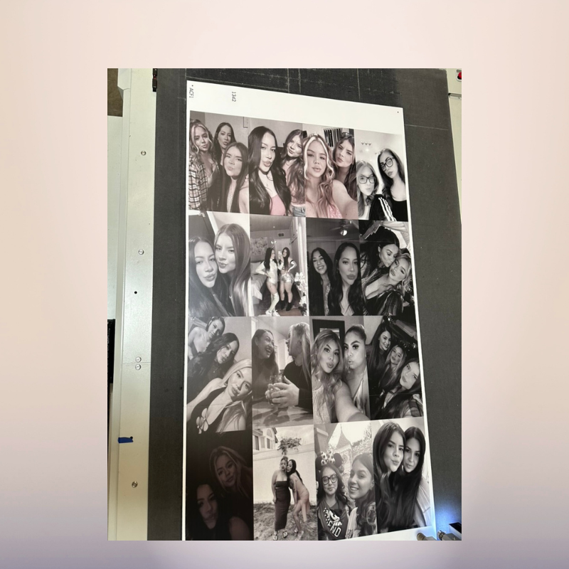 custom photo collage board black and white party print foam board Ventura County