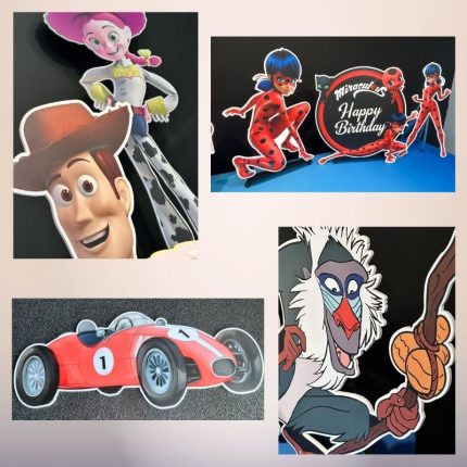 custom character cutouts for kids party decorations in Camarillo California