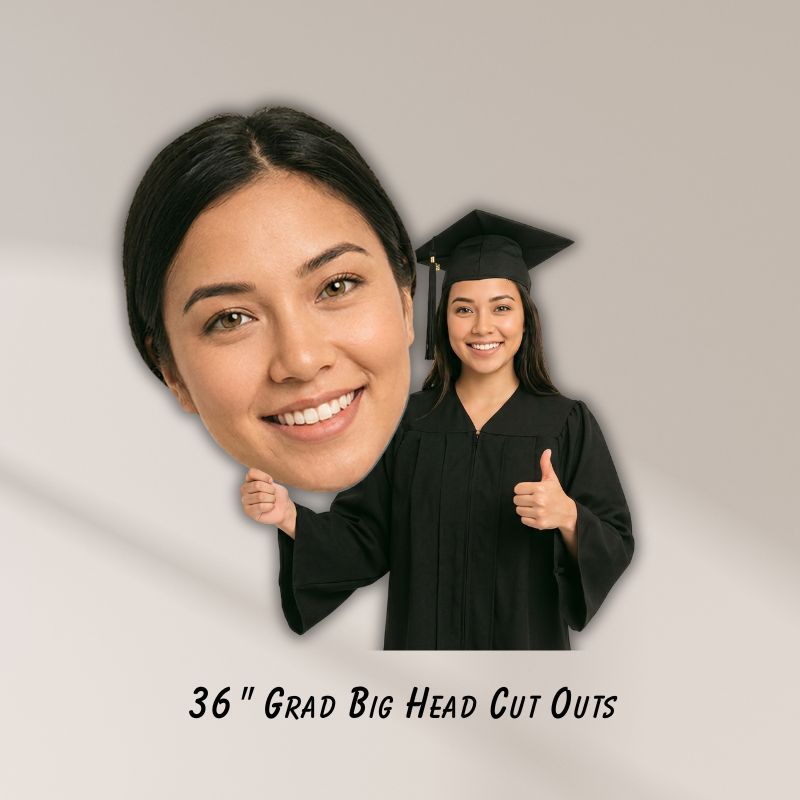 36 inch graduation big head cut outs for graduation celebrations