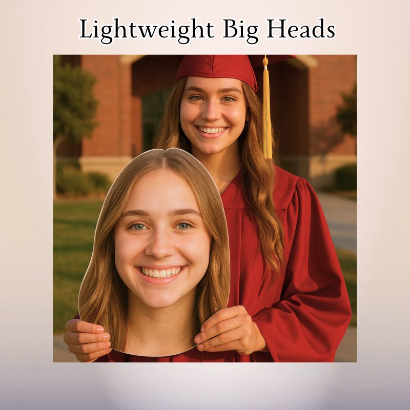 lightweight graduation big heads personalized photo cutouts oxnard ventura