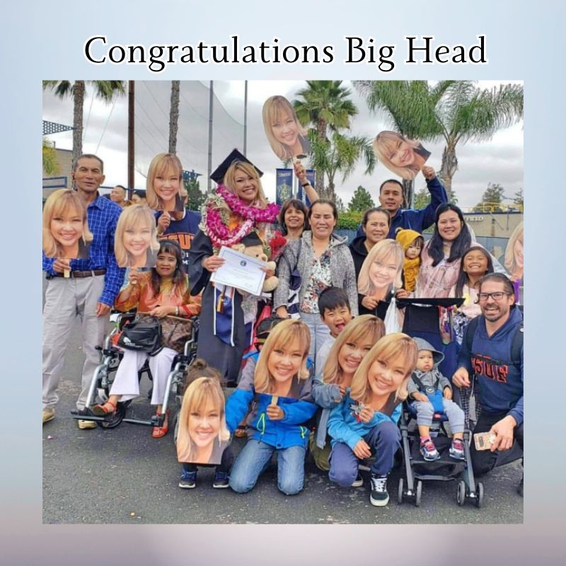 congratulations graduation big heads family celebration oxnard ventura