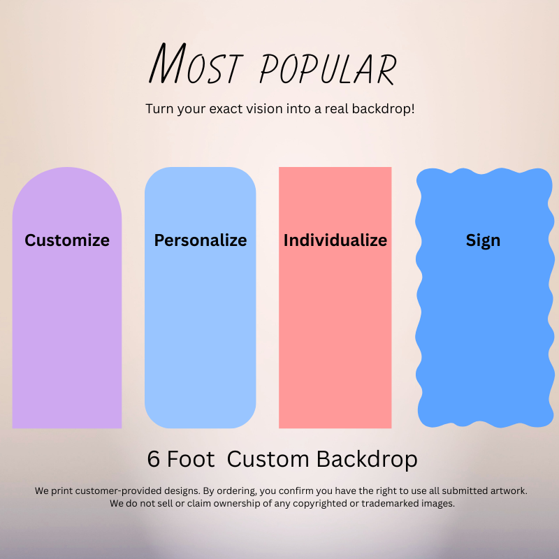 custom-6ft-backdrop-most-popular-event-oxnard.jpg 6 foot custom backdrop professionally printed for party and event displays in Oxnard California