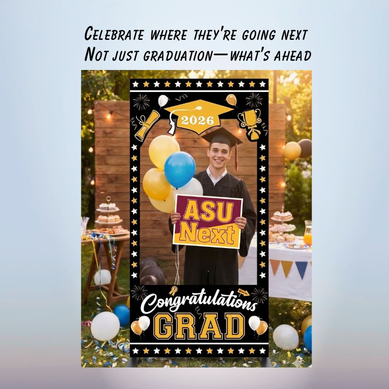 graduation photo frame backdrop future college sign custom grad oxnard