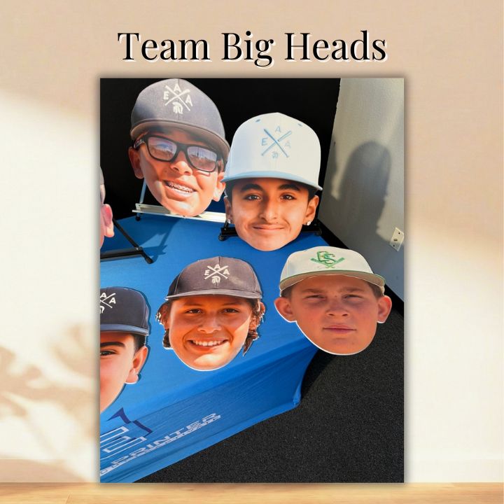team big heads baseball senior night custom photo cutouts oxnard ventura