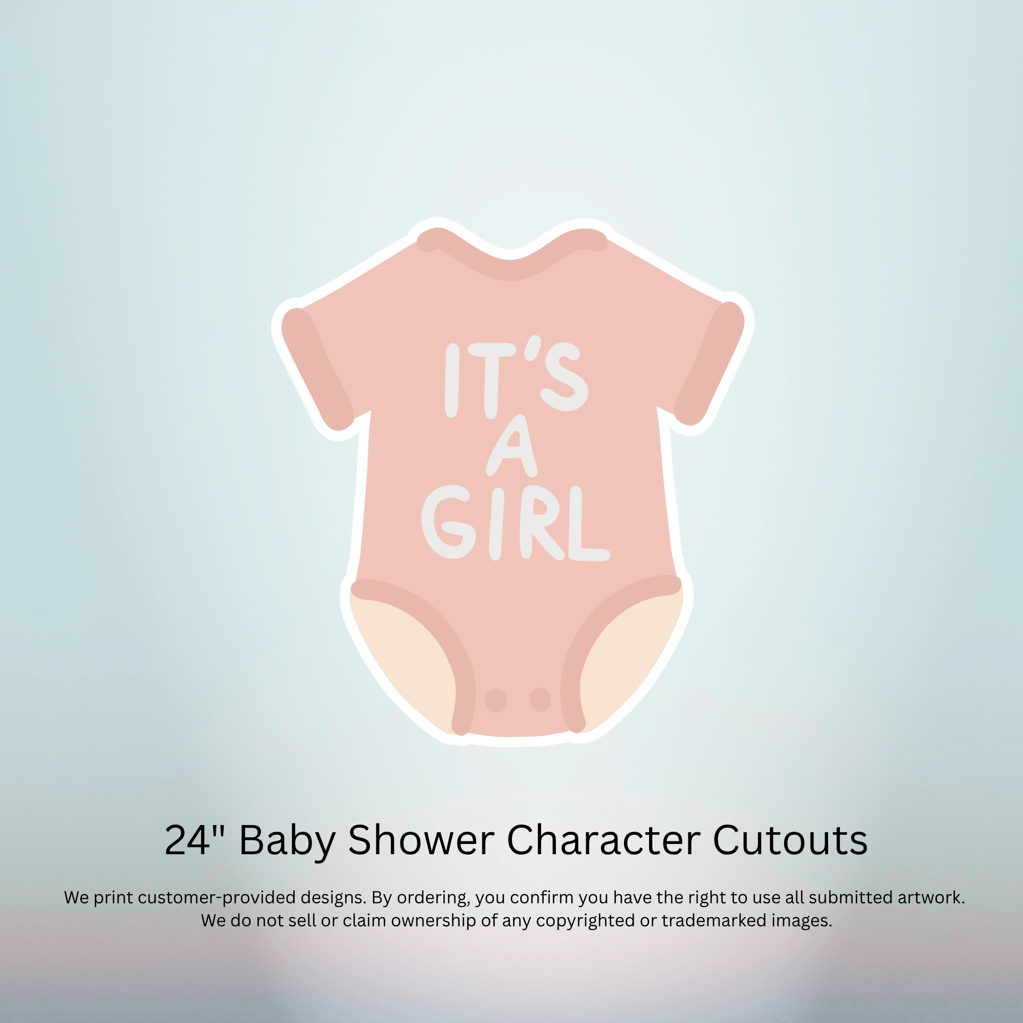 24 Inch Baby Shower Character Cutout – It’S A Girl | Oxnard 24 Inch Baby Shower Character Cutout – It’S A Girl
