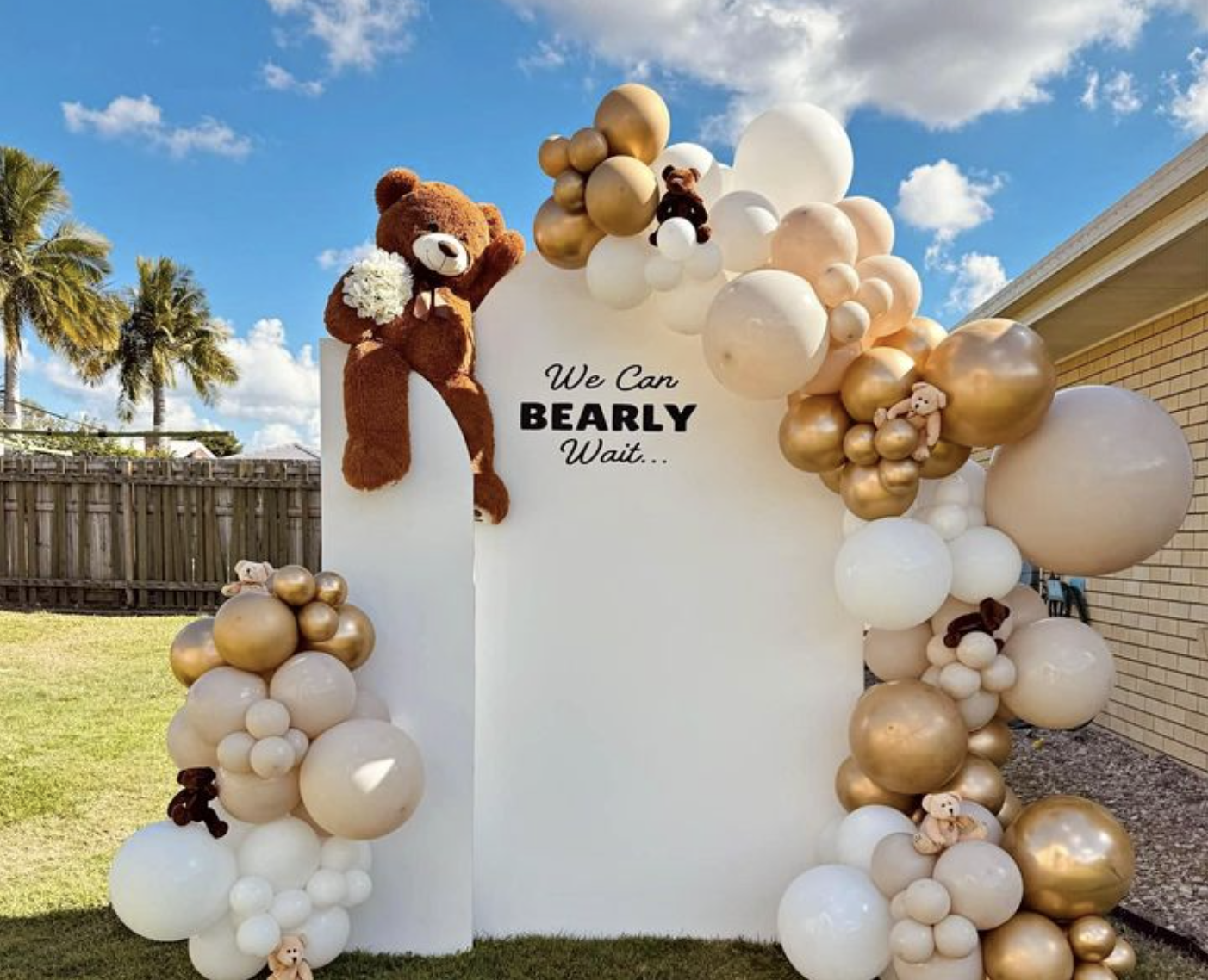 Teddy Bear Baby Shower Backdrop