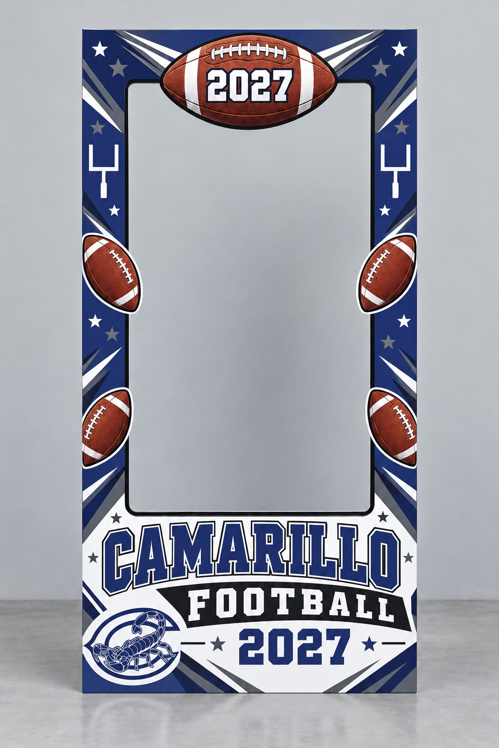 Camarillo High School Football Custom Selfie Frame Senior Night Photo Prop Camarillo High School Football Custom Selfie Frame Senior Night Photo Prop