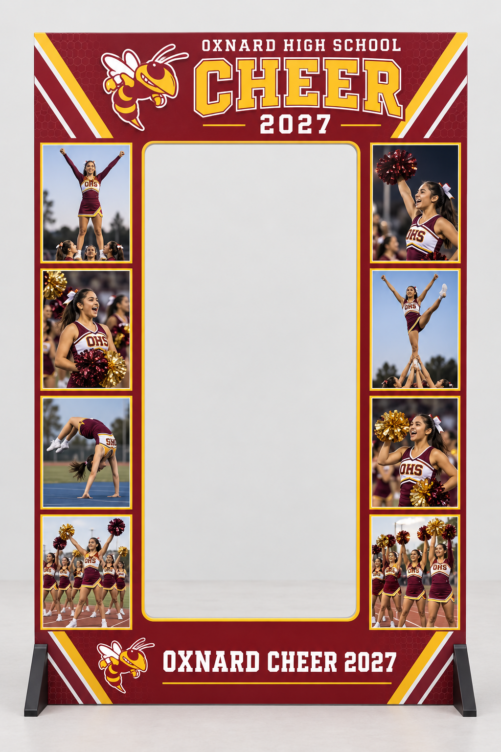Oxnard High School Cheer Custom Selfie Frame Photo Booth Prop Oxnard High School Cheer Custom Selfie Frame Photo Booth Prop