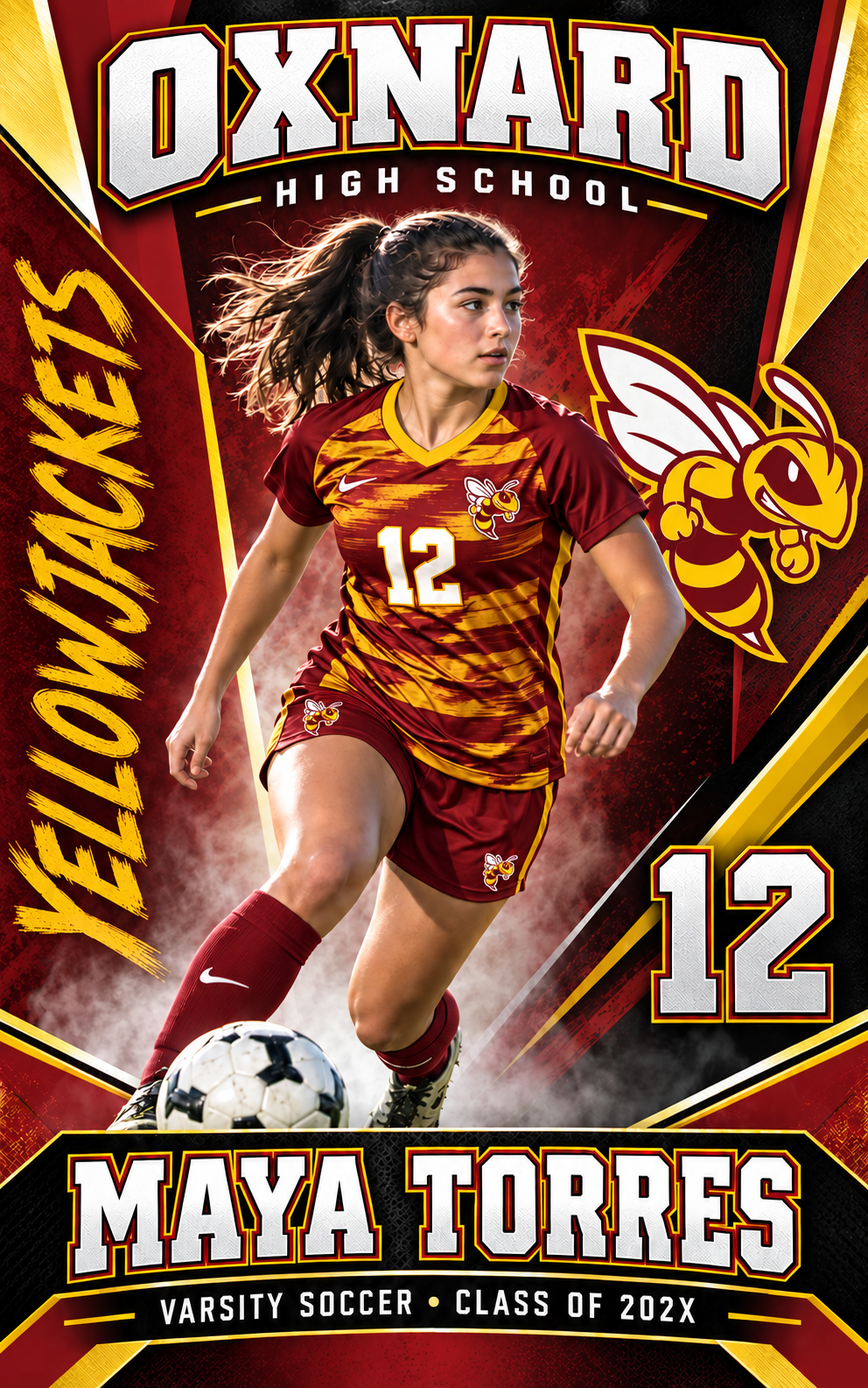 Oxnard High School Soccer Senior Banner Oxnard High School Soccer Senior Banner